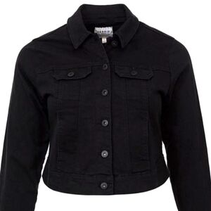 Black Crop Denim Jacket